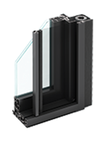 Centor system 400 series with aluminum interior & exterior and built-in insect screen and shade