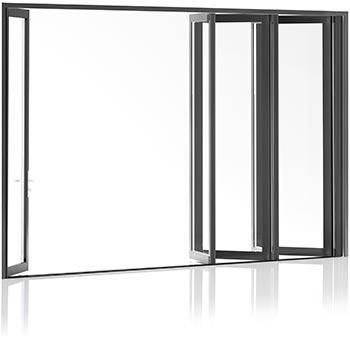 400 Series aluminium door with built in screen and shade concealed in door frame